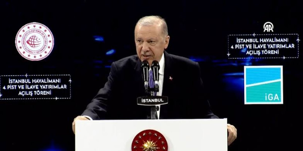 Erdoğan, İstanbul Havalimanı'nın 4. Pistini Açtı: 