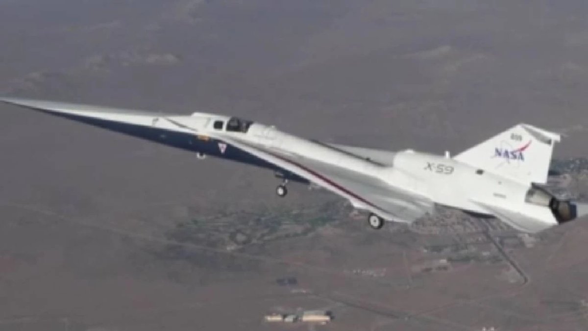 NASA'nın X-59 Uçağı İlk Süpersonik Uçuşunda Ses Hızını Aştı
