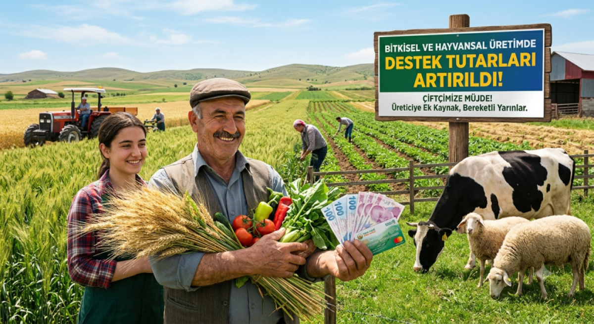 Tarımsal Desteklerde Büyük Artış: Bitkisel Üretimde %50, Hayvancılıkta %43