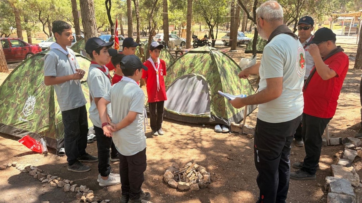 Adıyaman Ali Dağı Mesire Alanı’nda izcilik kampı başarıyla tamamlandı