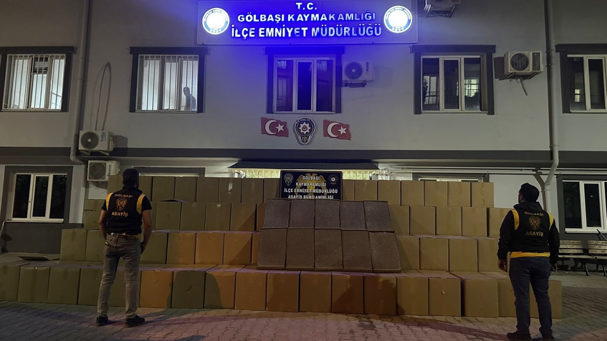 Adıyaman’da bandrolsüz sigara ele geçirildi