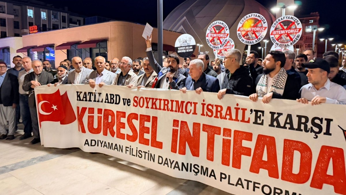 Adıyaman’da Filistin için dayanışma çağrısı: ‘Sumud ve Gazze yalnız değildir’  - Videolu Haber