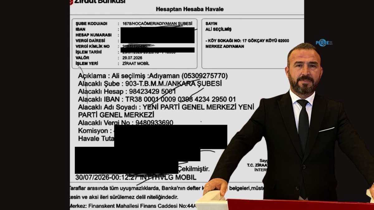 Adıyaman'da ilk destek Ali Seçilmiş'ten geldi: YENİ Parti'ye 24 saatte 113,8 milyon lira bağış