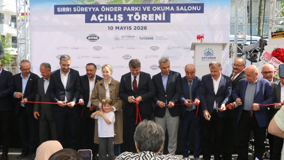 Adıyaman’da Sırrı Süreyya Önder Parkı ve Okuma Salonu gerçekleştirilen törenle hizmete açıldı  - Videolu Haber