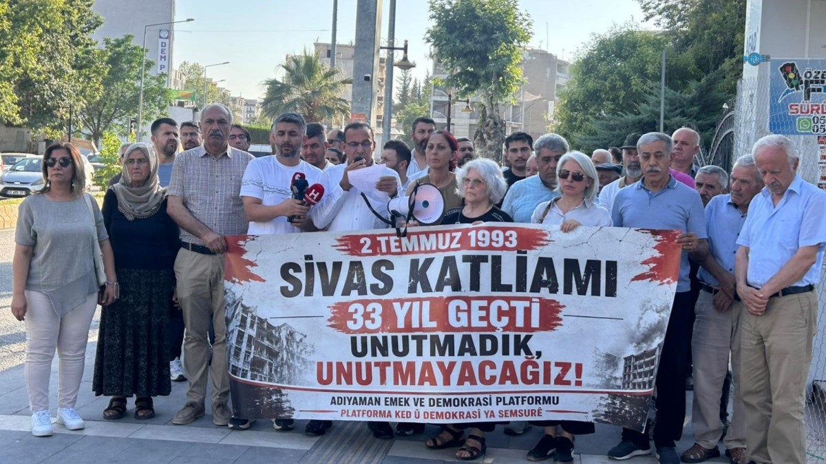 Adıyaman Emek ve Demokrasi Platformu’ndan Madımak açıklaması  - Videolu Haber