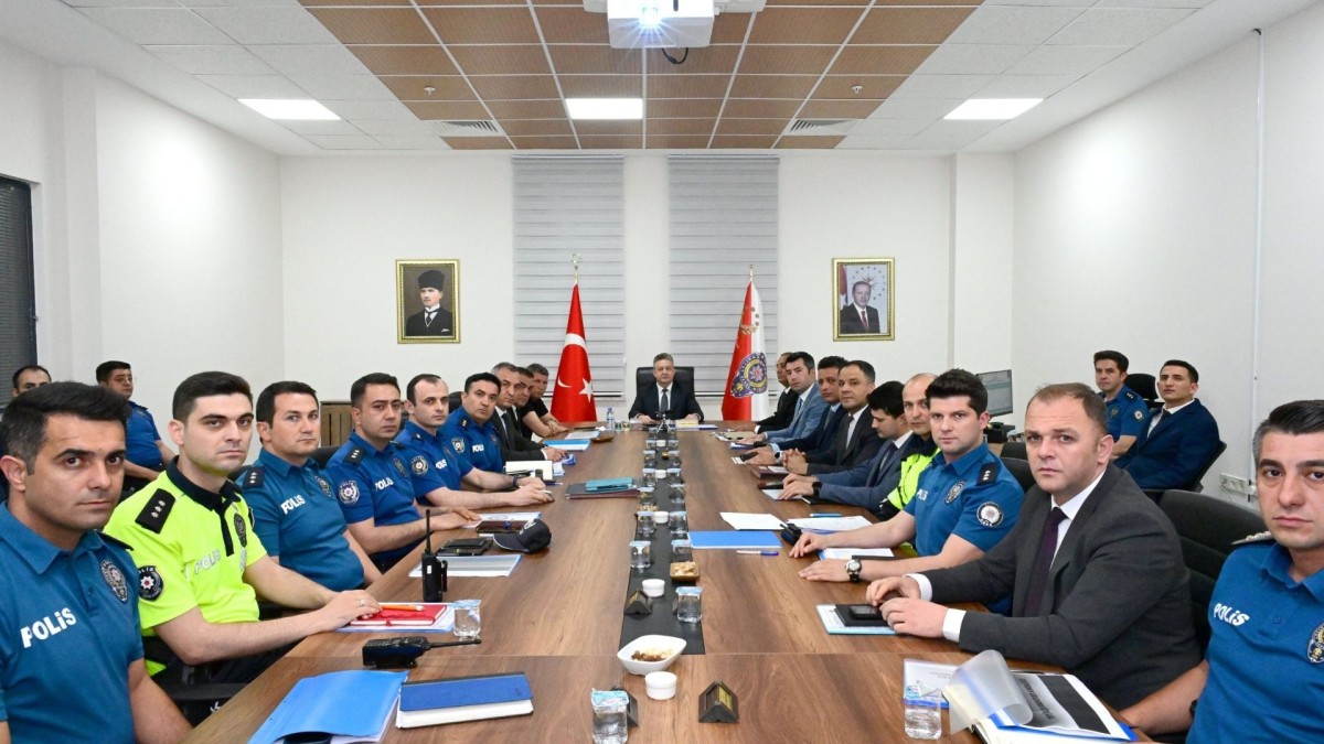 Adıyaman İl Emniyet Müdürü Nazman başkanlığında güvenlik toplantısı