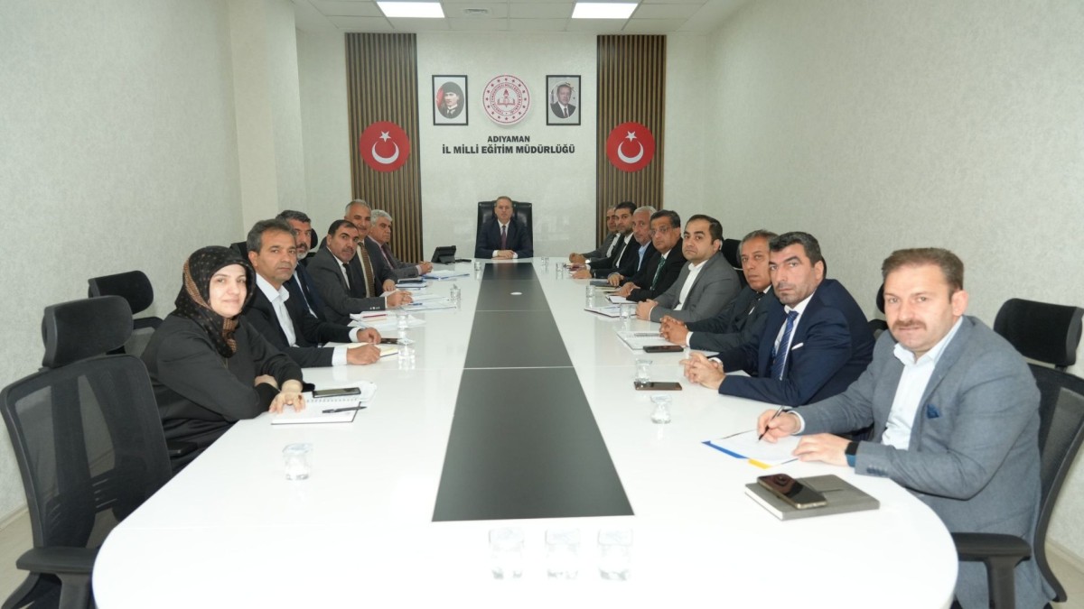 Adıyaman İl Milli Eğitim Müdürlüğü haftalık toplantısını gerçekleştirdi