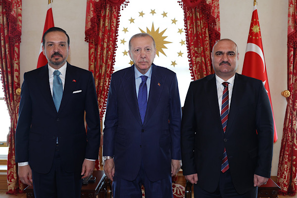 Cumhurbaşkanı Erdoğan, Kerkük Valisi Ağa’yı kabul etti