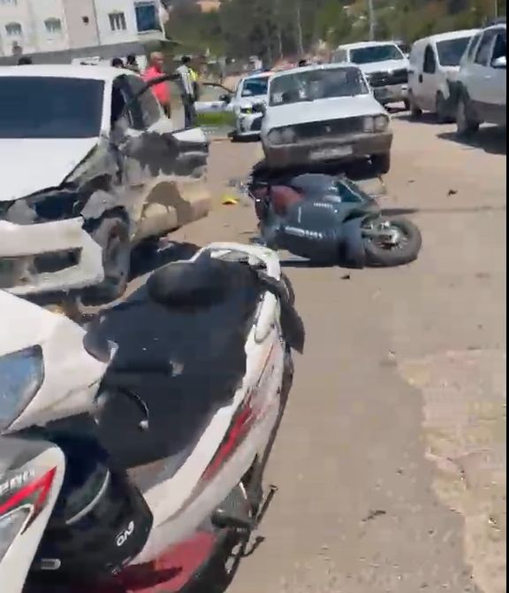İndere TOKİ yolunda meydana gelen trafik kazasında 1 kişi yaralandı  - Videolu Haber