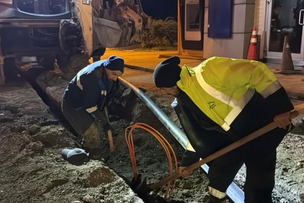 Karabük’te altyapı çalışmaları gece sürdürülüyor