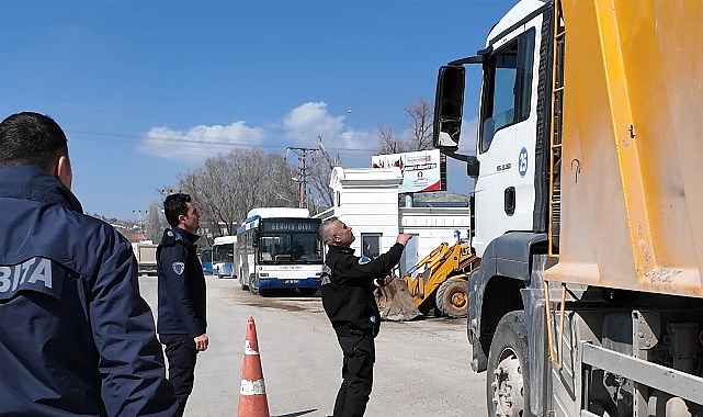 Keçiören’de Dronla Hafriyat Kamyonu Denetimi