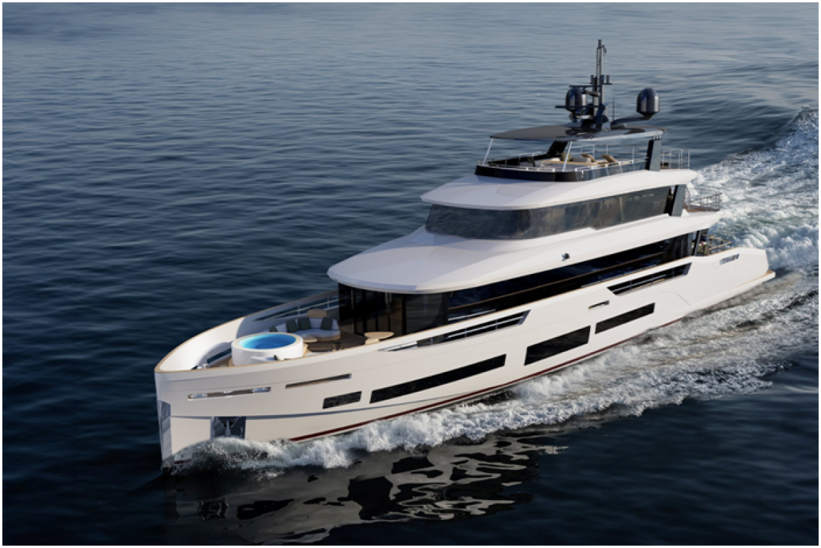 Sirena Yachts, yeni süperyat modeli Sirena 118'i tamamlayarak denize indirdi.